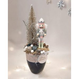 Christmas decoration with a nutcracker figure