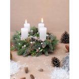 Pine branch traditional Advent wreath