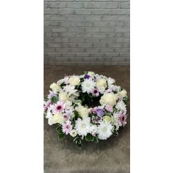 Elegant funeral wreath