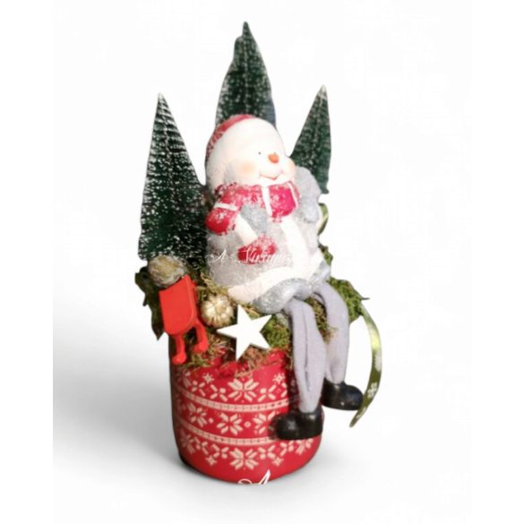 Mug Christmas Decoration - Snowman